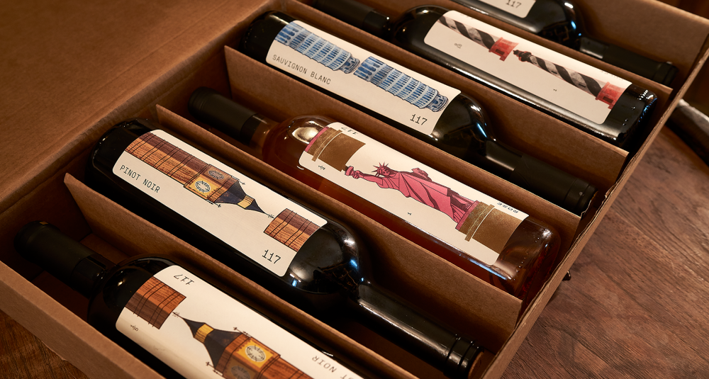 117 wines from the heights of the plane block&roll